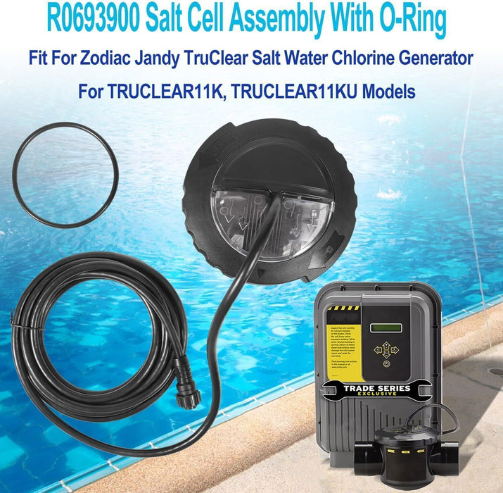 DURAFORCE R0693900 TruClear Salt Cell Assembly For All Zodiac Jandy Pro Series Chlorinator