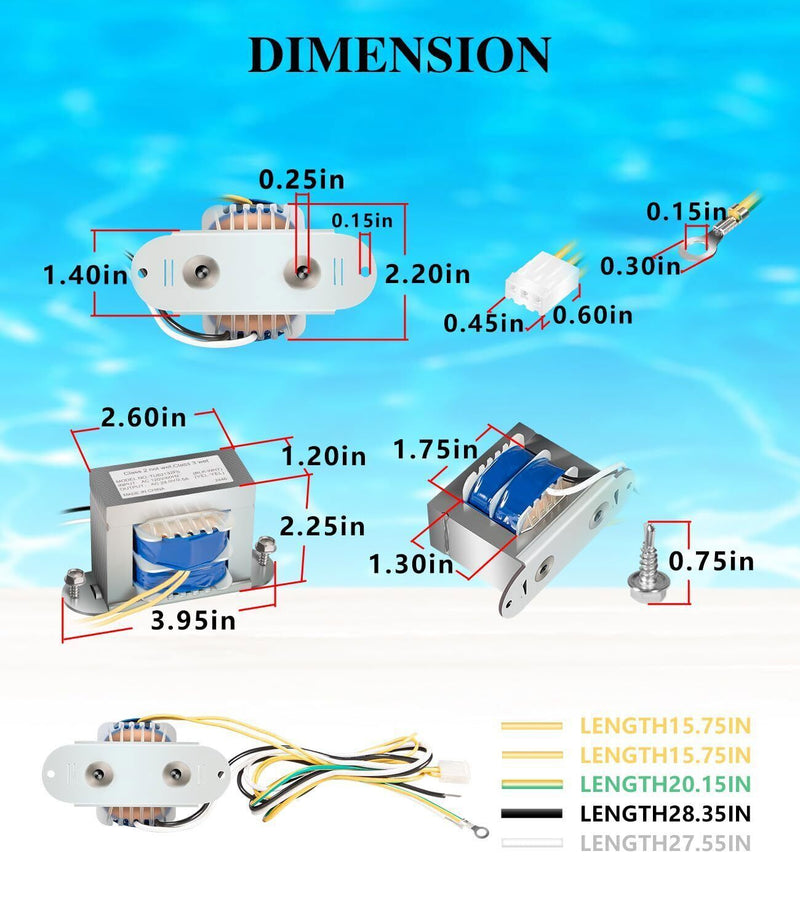 DURAFORCE For Jandy Zodiac AquaLink & AquaSwitch Control Power Center Transformer R0466400