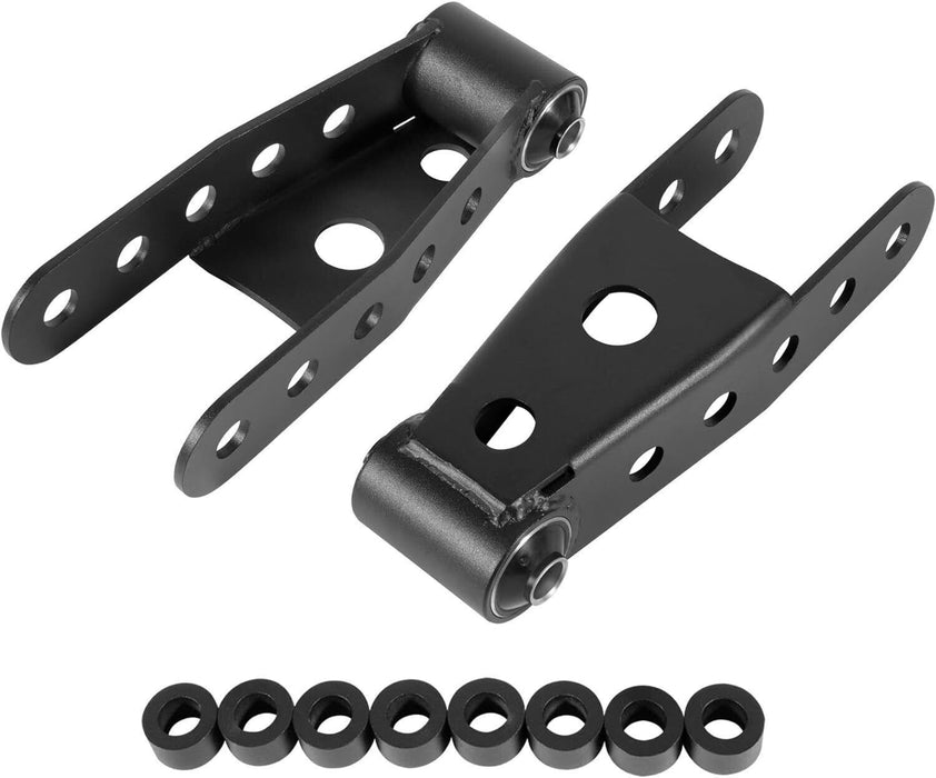 DURAFORCE Rear 2"-3" Drop Shackles Lowering Kit for 07-18 Chevrolet Silverado Sierra 1500