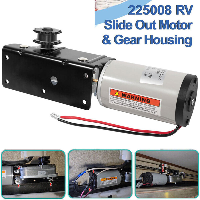 DURAFORCE 225008 RV Slide Out Motor & Gear Housing for BAL Accu-Slide Cable Slide Out Syst