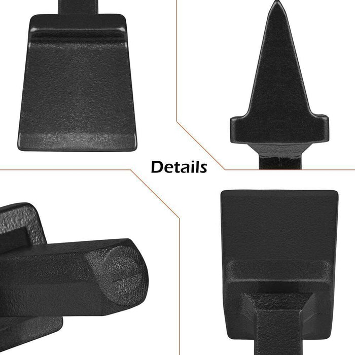 DURAFORCE Blacksmith Hot Cut Anvil Vise Forge Hardie Shank Cutter Tool Hardy Hole 3/4 Inch