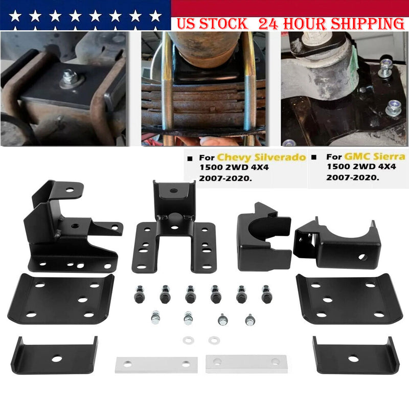 DURAFORCE 5-6" Rear Drop Lowering Axle Flip Kit For 07-20 Chevy Silverado Sierra 1500 GMC