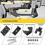 DURAFORCE 5-6" Rear Drop Lowering Axle Flip Kit For 07-20 Chevy Silverado Sierra 1500 GMC