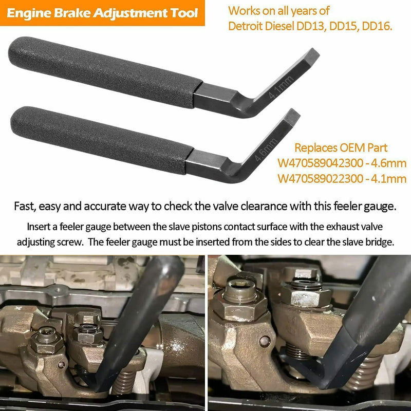 DURAFORCE DD13 DD15 DD16 Engine Camshaft Timing Tool TDC Locating Pin Fuel line Socket