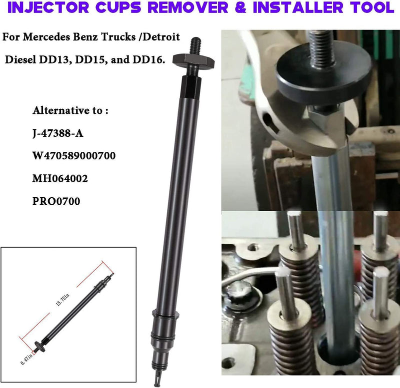 DURAFORCE DD13 DD15 DD16 Engine Camshaft Timing Tool TDC Locating Pin Fuel line Socket