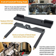 DURAFORCE DD13 DD15 DD16 Engine Camshaft Timing Tool TDC Locating Pin Fuel line Socket