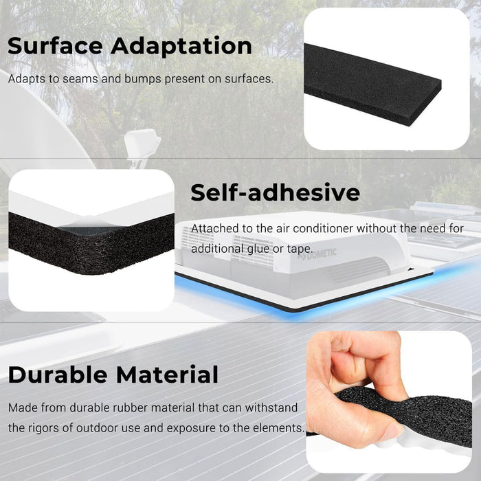 DURAFORCE 25071 14 Inch x 14 Inch Universal RV Camper Roof Air Conditioner A/C Gasket Kit