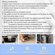 DURAFORCE 25071 14 Inch x 14 Inch Universal RV Camper Roof Air Conditioner A/C Gasket Kit