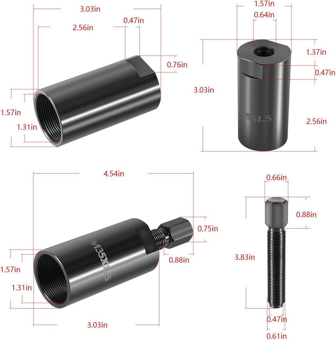 DURAFORCE 35mm Flywheel Puller Remover Tool for Yamaha Raptor 350 700 Rhino 450 660 700