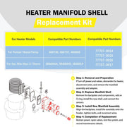 DURAFORCE 77707-0016 Manifold Replacement Kit Pool and Spa Heater