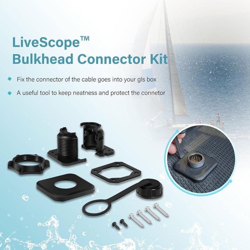 DURAFORCE For Garmin LiveScope Bulkhead Connector Kit 010-13350-00 for LVS34 / XR LVS62