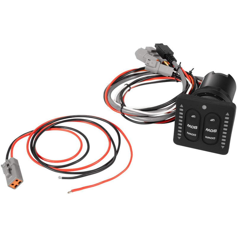 DURAFORCE 15170-001 LED Integrated Indicator Tactile Trim Tab Switch Kit for Lenco Marine