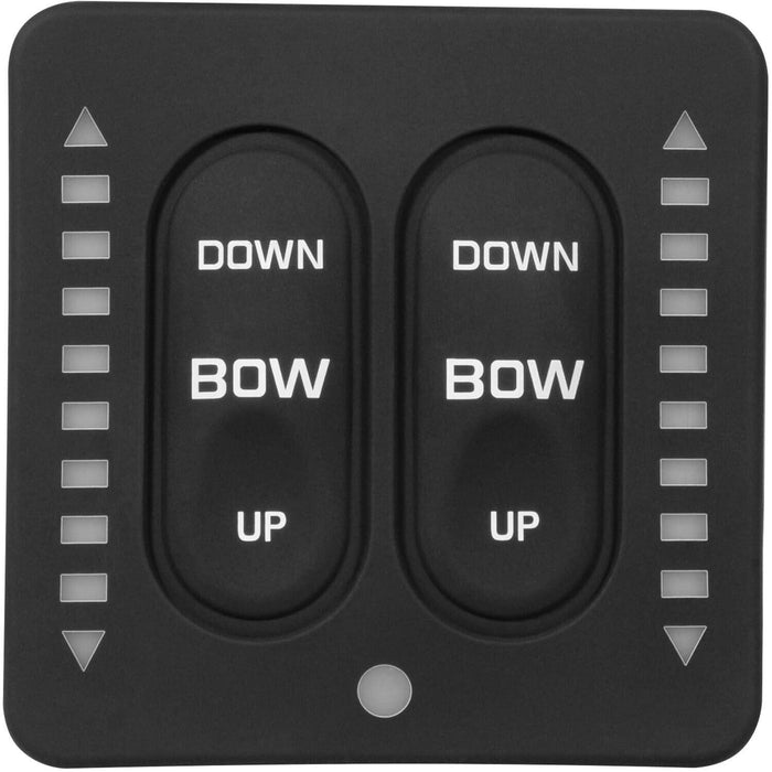 DURAFORCE 15170-001 LED Integrated Indicator Tactile Trim Tab Switch Kit for Lenco Marine