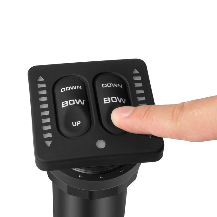 DURAFORCE 15170-001 LED Integrated Indicator Tactile Trim Tab Switch Kit for Lenco Marine