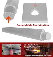 DURAFORCE Tomahawk Eye Drift Mandrel Blacksmith Tool for Forging Tomahawk Hammer Axe Knife