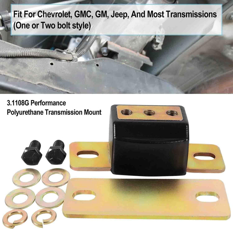 DURAFORCE 3.1158G Transmission Mount for GM Short Polyurethane Bushings