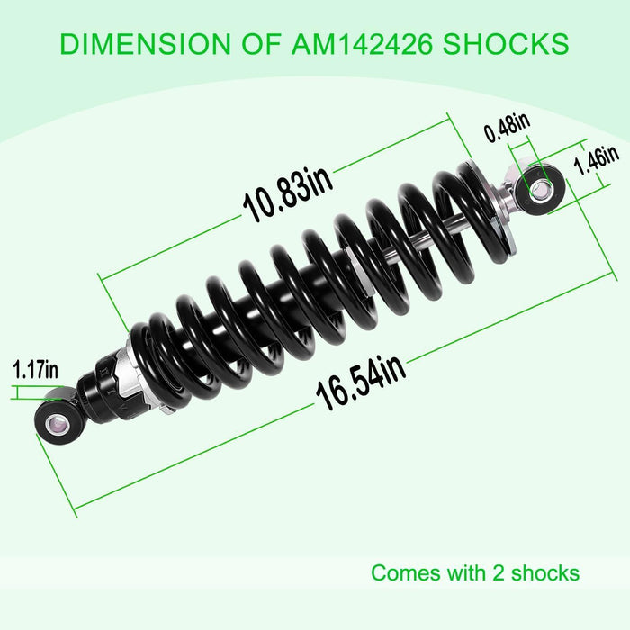DURAFORCE 2pcs AM142426 Front Coil-over Shock Absorbers Replace For John Deere XUV Gator