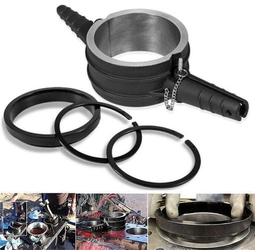 DURAFORCE 7040 Piston Ring Compressor Tool + Anti-Polishing Ring For Cummins ISX 15/QSX 15