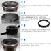 DURAFORCE 7040 Piston Ring Compressor Tool + Anti-Polishing Ring For Cummins ISX 15/QSX 15