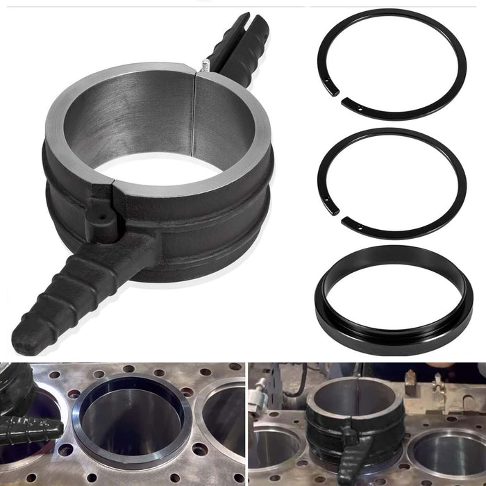 DURAFORCE 7040 Piston Ring Compressor Tool + Anti-Polishing Ring For Cummins ISX 15/QSX 15