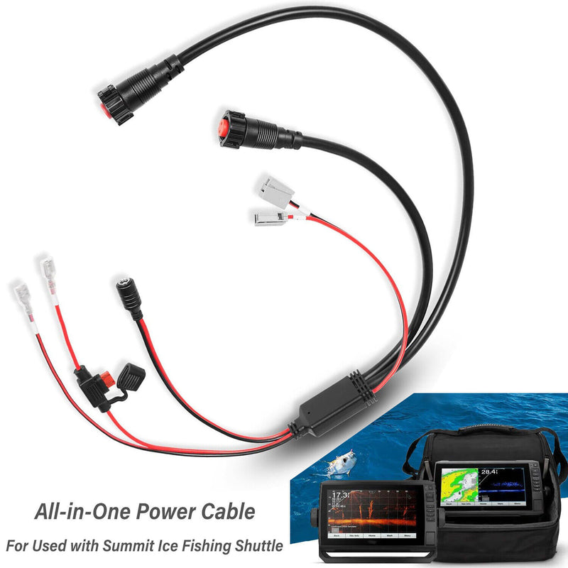 DURAFORCE 010-12676-40 All-in-One Power Cable Fit Garmin Panoptix LiveScope Transducer