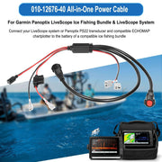 DURAFORCE 010-12676-40 All-in-One Power Cable Fit Garmin Panoptix LiveScope Transducer