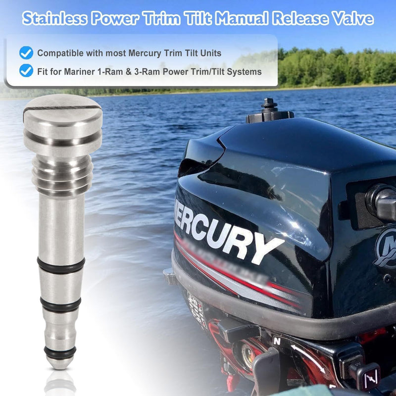 DURAFORCE Power Trim Tilt Manual Release Valve For Mercury 2 & 4 Stroke 813442A2 893929A01