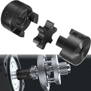 DURAFORCE 1/2" to 3/4" L075 Flexible 3-Piece L-Jaw Coupling Set for Log Splitter Hybrid