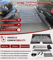 DURAFORCE 4750 Tow Defender For Blue Ox, Demco Tow Bars with Brackets, 2" x 2" Hitch Recei
