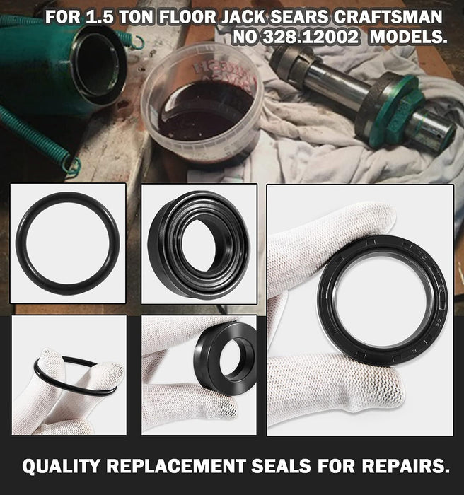 DURAFORCE 22Pcs Floor Jack Seal Kit for Sears Craftsman 1.5 Ton Part 328.12001 328.12002
