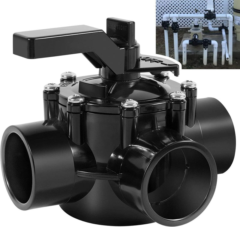 DURAFORCE For 4715 Jandy NeverLube Diverter Valve Positive Seal 3-Port 1-1/2" to 2" Pipe