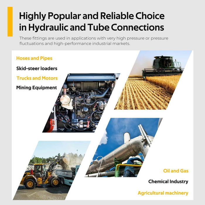 DURAFORCE 128 PCS JIC and ORFS Hydraulic Cap and Plug Hose Tube and Pipe Cap and Plug Kit