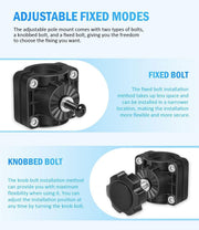 DURAFORCE 0 Degree Pole Mount Bracket 010-13228-03 for Garmin Livescope Plus LVS34