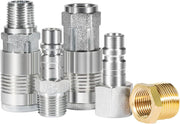 DURAFORCE for Milton S-224 1/2" Male Female NPT G-Style Coupler Plug Kit Air Tool Fittings