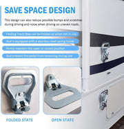 DURAFORCE 5236586 Folding Truck Step Safety Folding Foot/Grab Step for Truck Van RV Vehicl