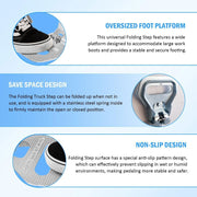 DURAFORCE 5236586 Folding Truck Step Safety Folding Foot/Grab Step for Truck Van RV Vehicl