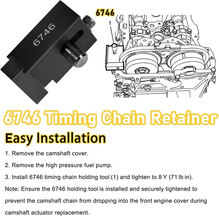DURAFORCE 6746 Timing Chain Holding Tool EN-50656 Timing Chain Retainer For Malibu And ATS