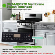 DURAFORCE DG34-00027B Membrane Switch Touchpad For Samsung Range Oven Models NX58H5600SS