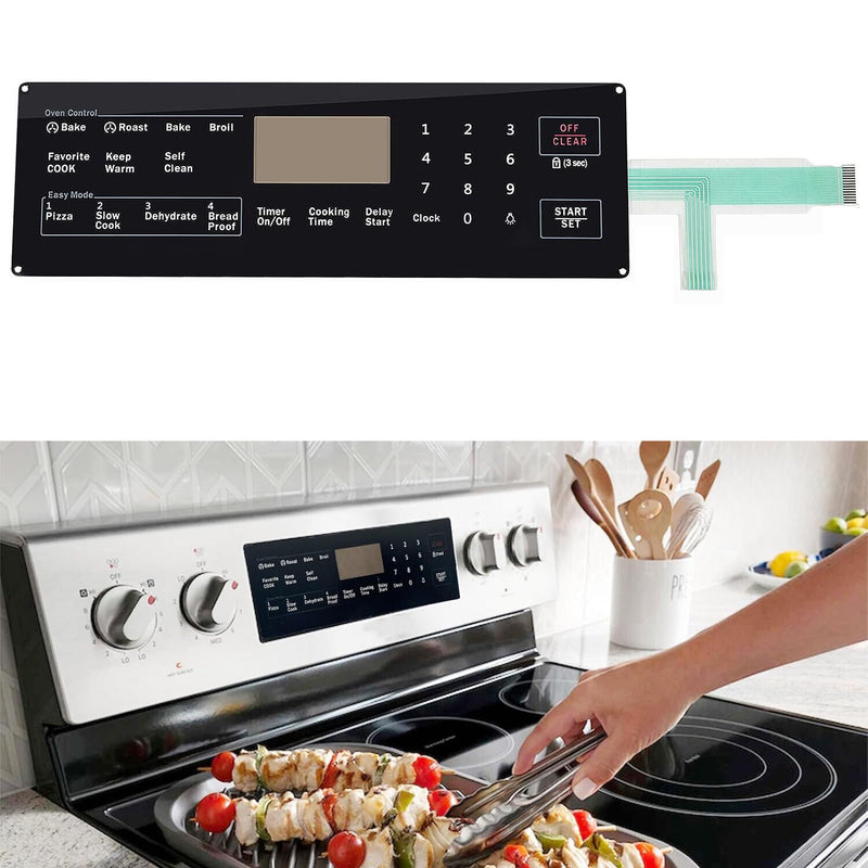 DURAFORCE DG34-00027B Membrane Switch Touchpad For Samsung Range Oven Models NX58H5600SS