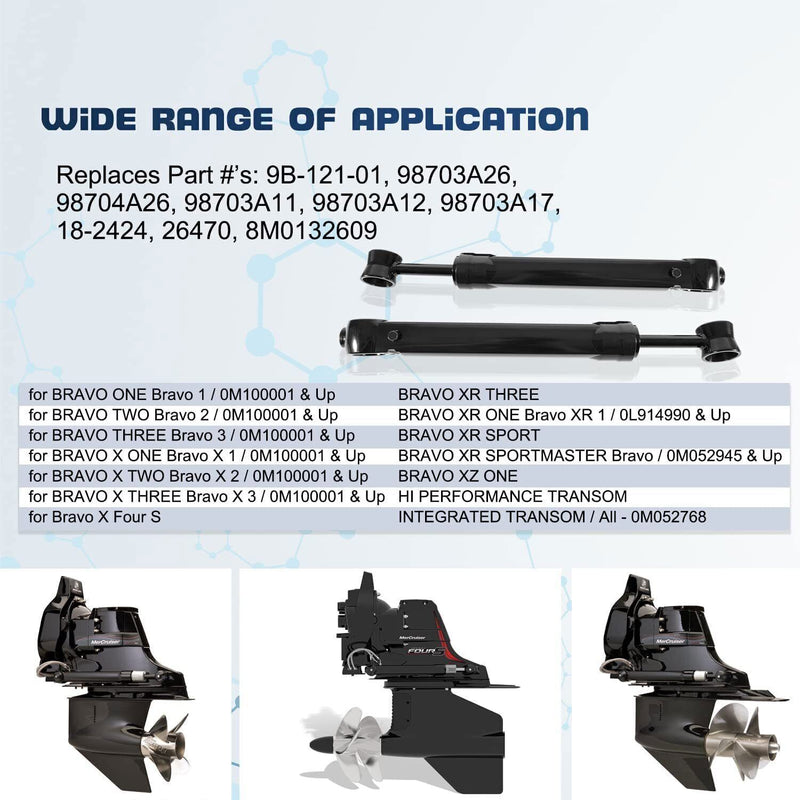 DURAFORCE Trim Tilt Cylinder Set For Mercruiser Bravo All Models Port & Starboard Side