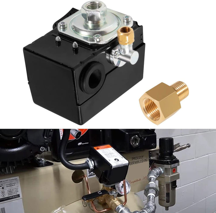 DURAFORCE 23474661-C Pressure Switch 95-125 Psi Air Compressor Part for INGERSOLL RAND