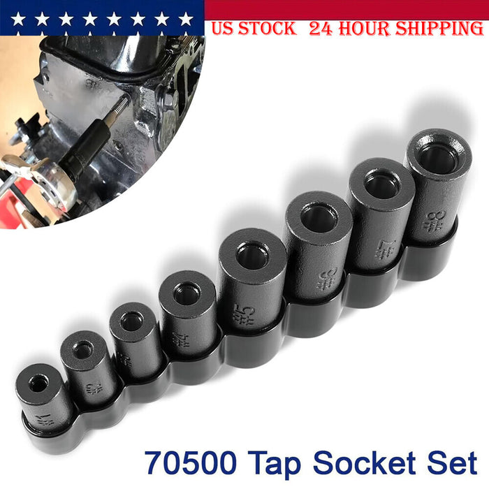DURAFORCE 70500 Tap Socket Set for Fractional MCTI Standard Tap Use with 1/4" & 3/8" Drive