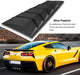 DURAFORCE 2PC Side Window Louver Cover Sun Shade Scoop Hood Vent For 2014-2019 C7 Corvette
