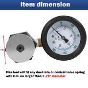 DURAFORCE 66835 Mini Valve Spring Tester Universal Range 0- 300 PSI/5LB Valve Spring