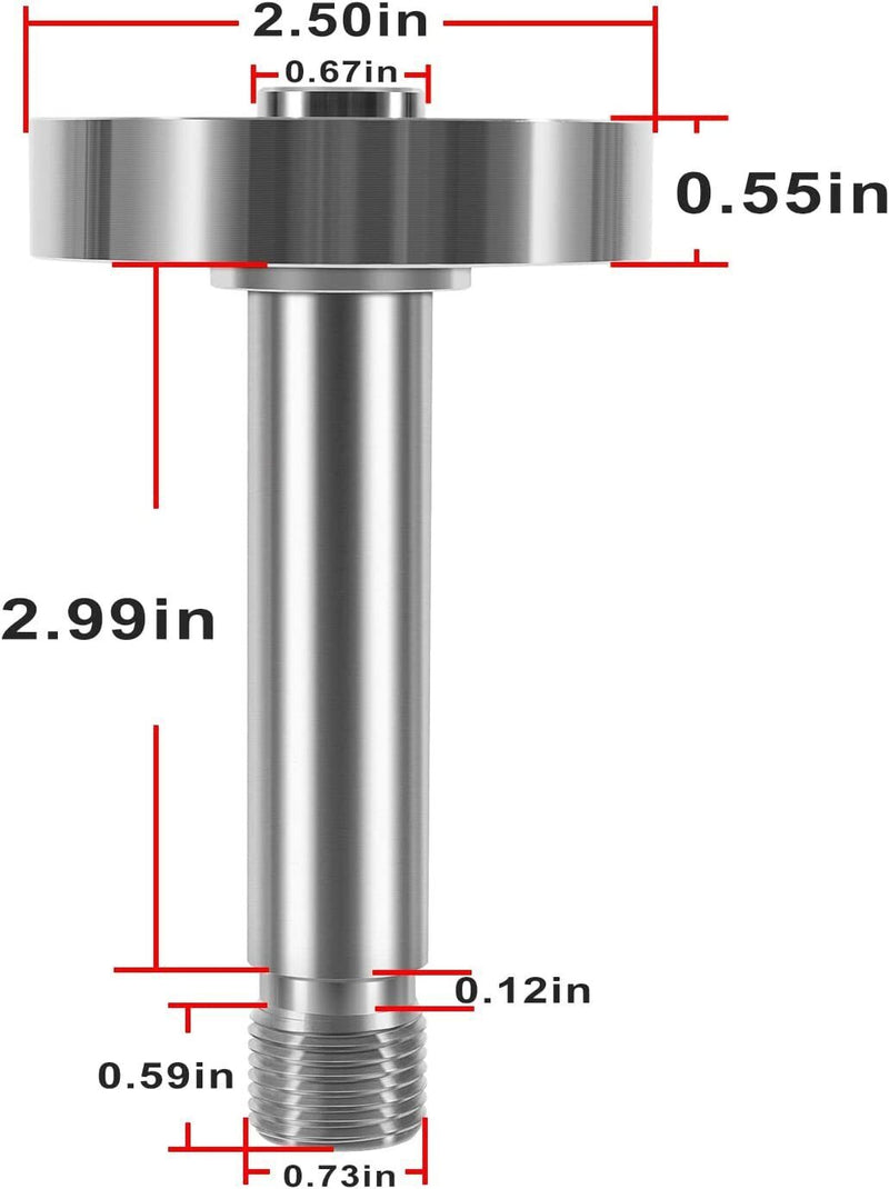 DURAFORCE Deck Blade Spindle Shaft For John Deere Mower Blade Spindle Replacement #AM39912