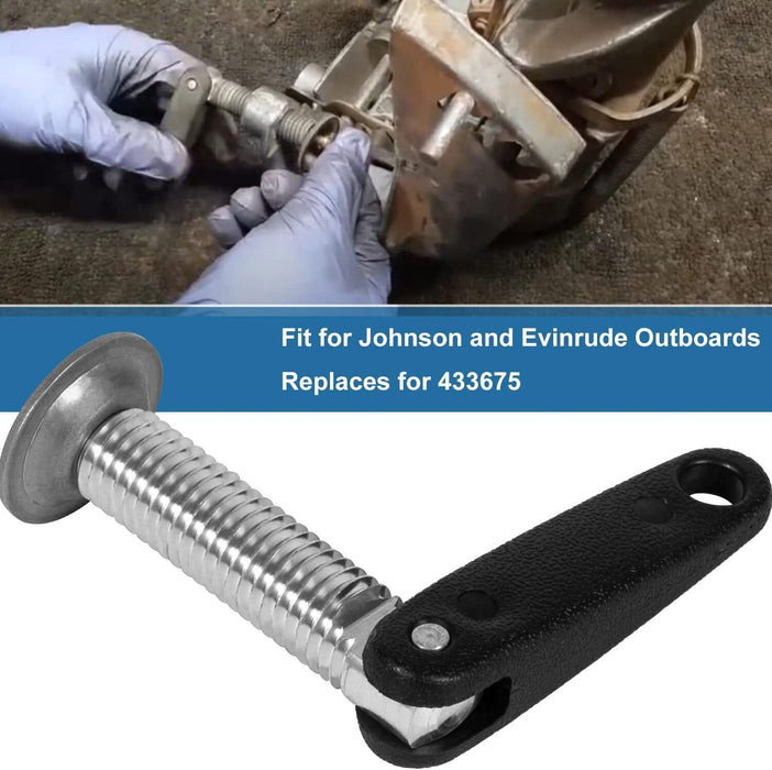 DURAFORCE 433675 Boat Motor Transom Clamp Screw & Handle For Johnson Evinrude Outboard