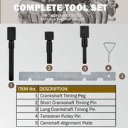 DURAFORCE Cam Timing Alignment Tools Kit for Ford Fiesta Focus Mazda Volvo/Duratec Engine