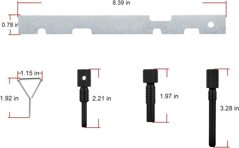 DURAFORCE Cam Timing Alignment Tools Kit for Ford Fiesta Focus Mazda Volvo/Duratec Engine