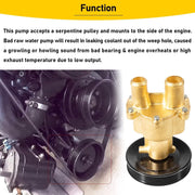 DURAFORCE Raw Sea Water Pump with Pulley for Mercury, MerCruiser, Quicksilver 46-8M0139995