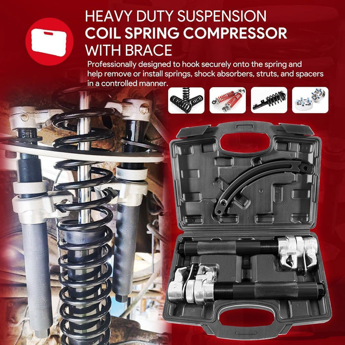 DURAFORCE Heavy Duty Coil Spring Compressor Strut Shock Remover Installer Tool Suspension